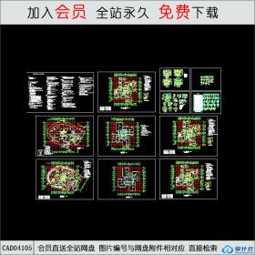 CAD04105高层建筑住宅楼施工图CAD