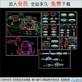 温泉浴场平立面CAD