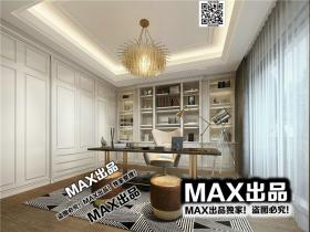 现代书房3Dmax模型 (1)