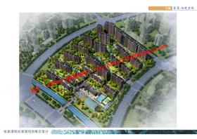 NO00430小区住宅生活区建筑设计规划cad总图户型效果图文本