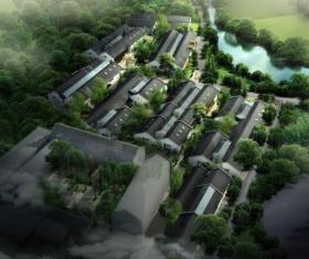 [浙江]新中式风格创意产业园企业行政办公楼综合体设计...
