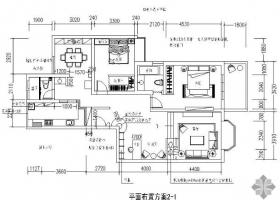 错层现代三居室内装修图
