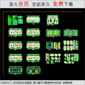CAD05257复式居民楼施工图 CAD