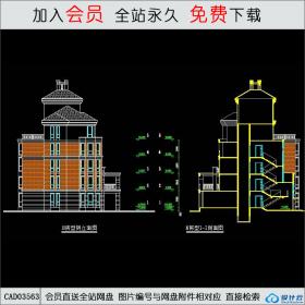 CAD03563 金山名都N型花园洋房平立剖全CAD