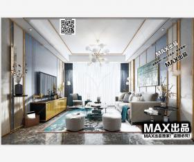 现代客厅3Dmax模型 (118)