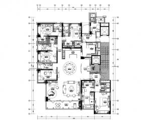 [重庆]琚宾HSD-重庆招商置地五居室豪宅样板间施工图+...