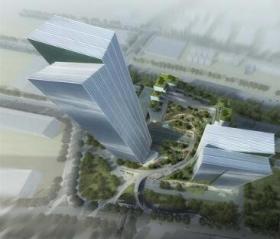 [深圳]现代风格“垂直城市”办公建筑群规划设计方案文本