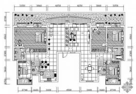 [湖南]某公寓四居室装修施工图(含效果)