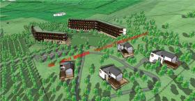 NO00181山地旅馆建筑优秀项目设计su模型和cad图纸集