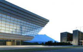 某县文化中心体育中心建筑全套设计方案（CAD+SU+文本）