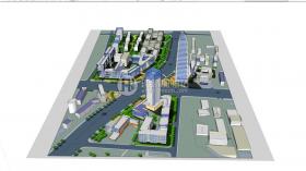 JZ126城区规划设计su模型/cad图纸整体规划设计