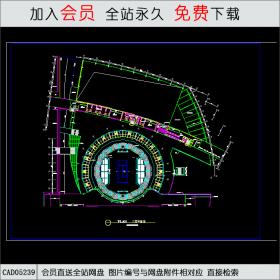 南京奥体中心网球馆建施图CAD