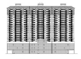 [湖北]商贸城商住综合体建筑施工图（CAD）