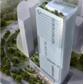 [深圳]某31层自用办公楼建筑方案文本（150米）