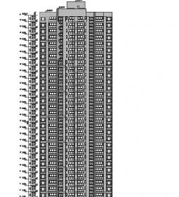 [广东]高层塔式住宅建筑施工图(含商业建筑及多栋住宅楼...