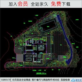 私人别墅庭院设计CAD