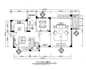 简约复式楼样板房设计全套CAD施工图（含效果图）