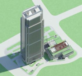 033 超高层办公大厦Revit模型