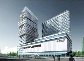 ZZ0122超高层现代风格螺旋状商业办公综合体建筑设计方案...
