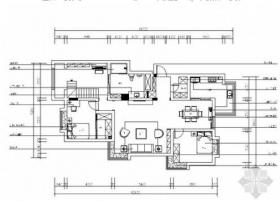 [青岛]精品混搭波普风格复式样板间CAD装修施工图（含效...