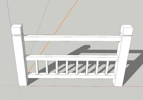 栏杆围栏SU模型 (58)
