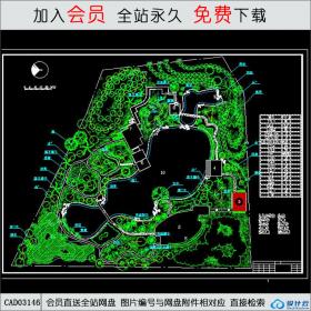 环湖公园景观CAD