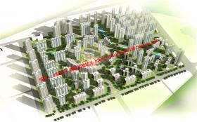 NO01045居住住宅小区规划设计su模型总图cad图纸
