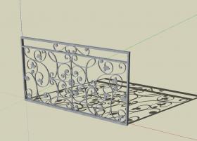 栏杆围栏SU模型 (66)