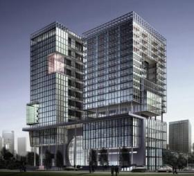[浙江]25层玻璃幕墙办公楼建筑设计方案文本（含cad）