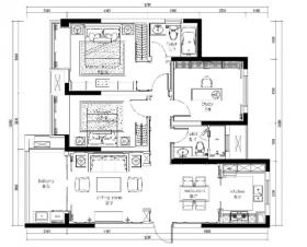[苏州]法式古典风格样板间装修施工图（附效果图）