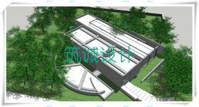 TU00026小筱邸住宅 SU+CAD+PPT 安藤忠雄 大师作品分析