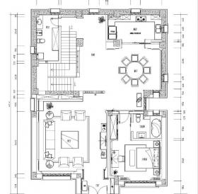 新中式三层独栋别墅施工图设计（附效果图）