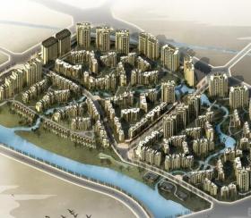 [四川]林盘式高层住宅小区建筑规划设计方案文本（知名建...