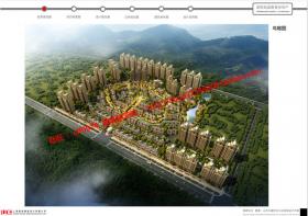 NO00829地区大型居住区规划设计cad总图文本jpg效果图
