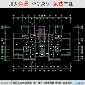 CAD03540洛阳世纪华阳8栋高层住宅平立剖全CAD