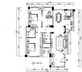 独家设计现代新古典风格三居室样板间装修图（含效果）