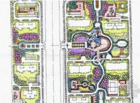 [廊坊]简约欧式风格住宅小区景观设计方案