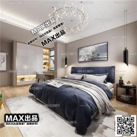 现代卧室3Dmax模型 (46)