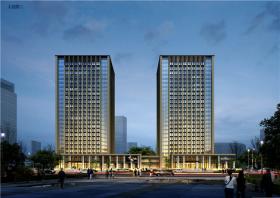WB00697办公-蓬莱蓬建集团办公楼设计方案文本综合楼设计参...