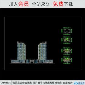 CAD04624 小高层CAD
