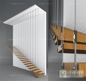 楼梯3D模型下载      溜溜ID：448580