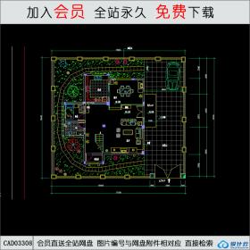 别墅室内外装修图CAD