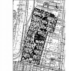 某5万平米长条地块居住区规划方案总平面图