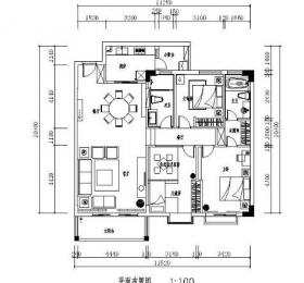 [东莞]三居室装修施工图