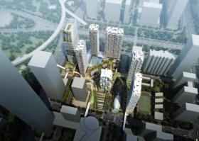 [深圳]现代风格线条立面城市综合体建筑设计方案文本