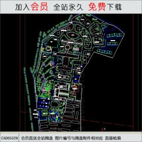 一个医院总体规划图 CAD