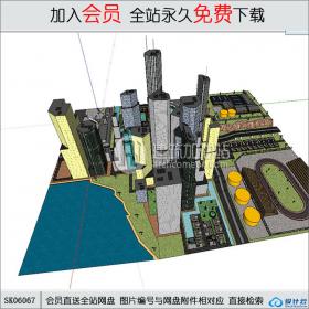 SK06067城市规划 su模型