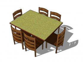 餐桌SU模型第二季 (6)