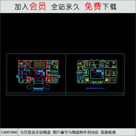 某商务楼平面施工图CAD