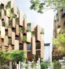 隈研吾在巴黎设计了一栋种满植物的豪华生态酒店